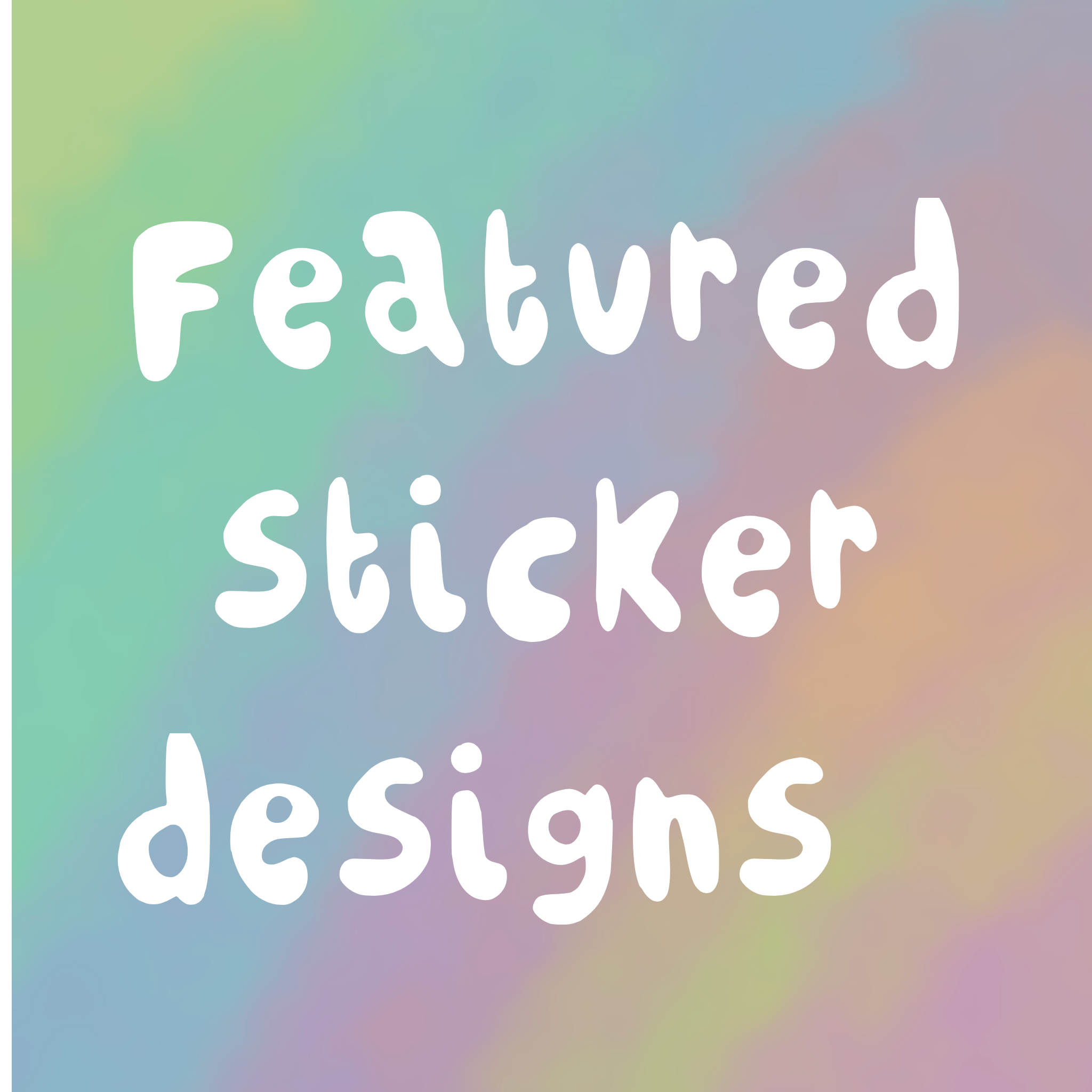 Featured Single Kiss Cut Stickers