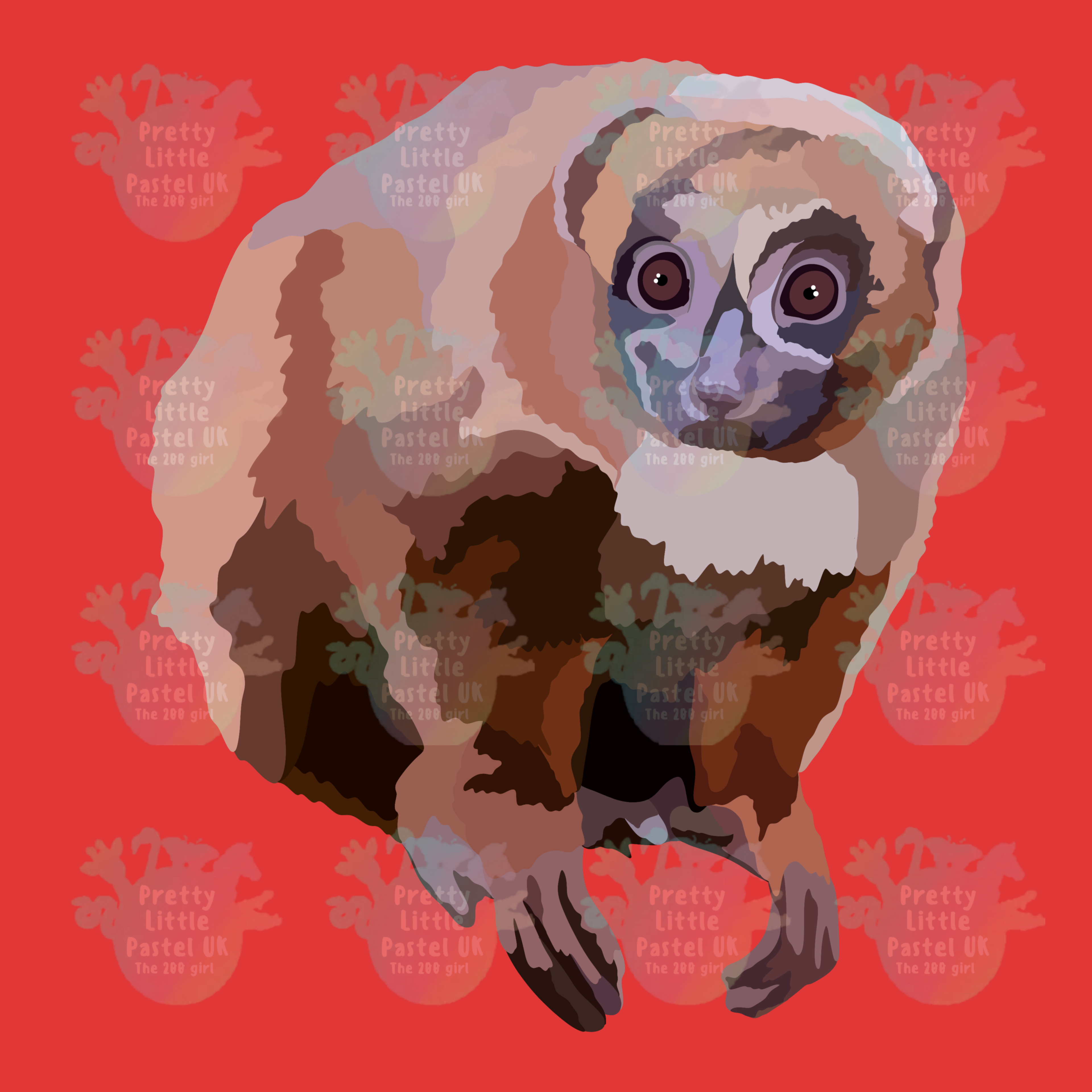 Rotbauchlemur-Vinylaufkleber – 3×4″ gestanzt, Lemuren-Sticker, strapazierfähig & ablösbar, blasenfrei für Laptops, Flaschen & Notizbücher