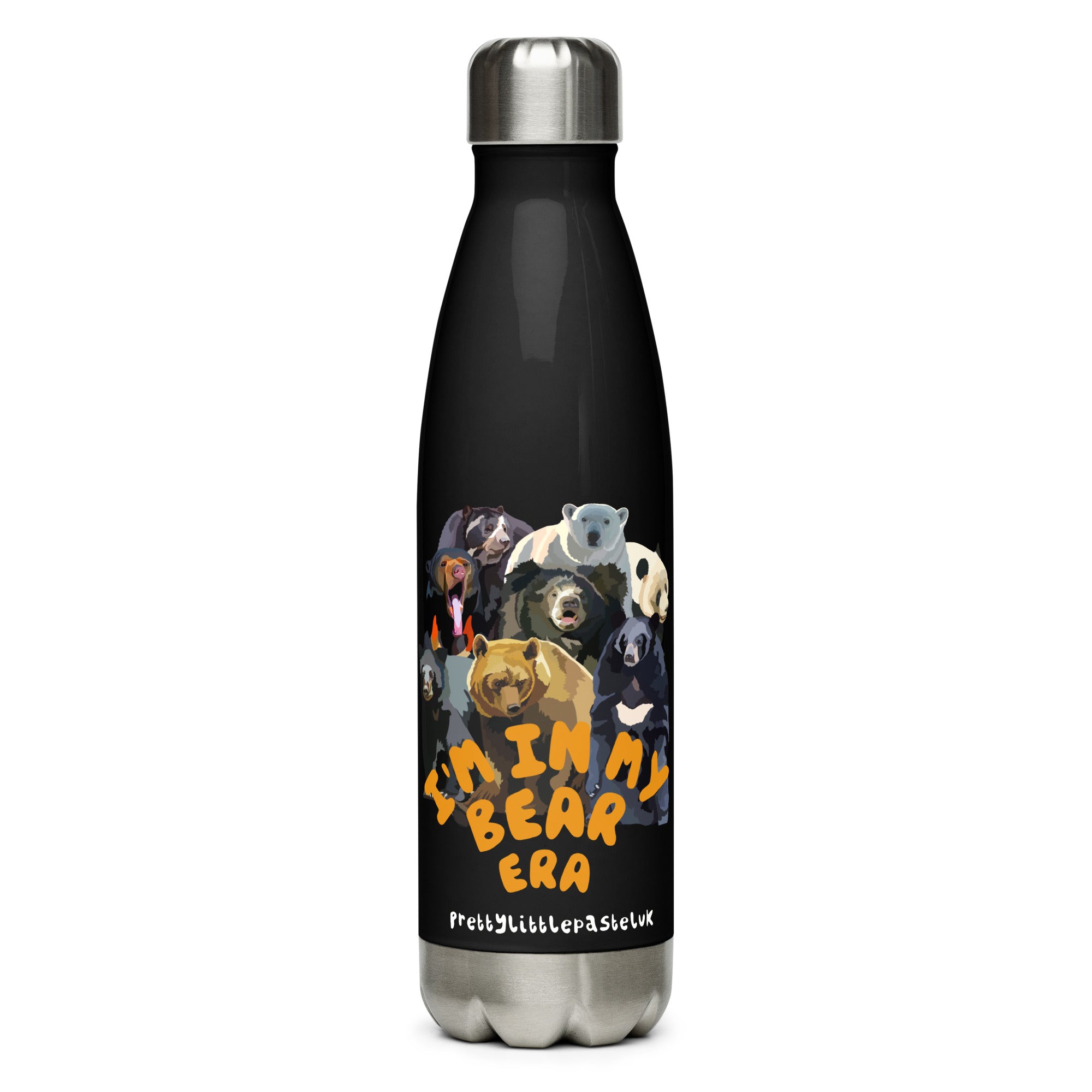 June Limited Edition “I’m in My Bear Era” 17oz Stainless Steel Water Bottle – Cute Bear Design – Hot & Cold, Leak-Proof
