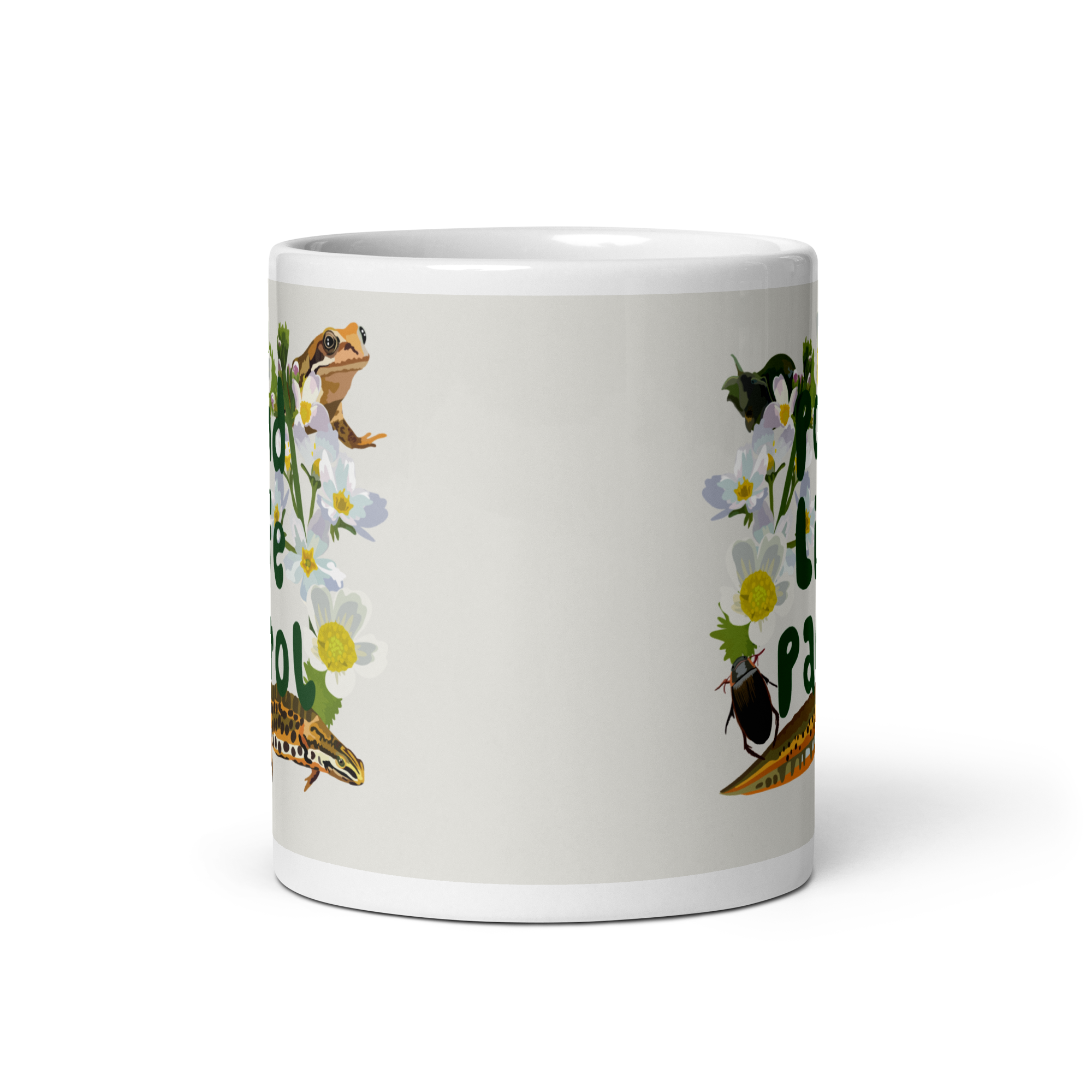 Pond Life Patrol Mug – Funny Wildlife Coffee Mug | 11 oz Ceramic Nature Mug