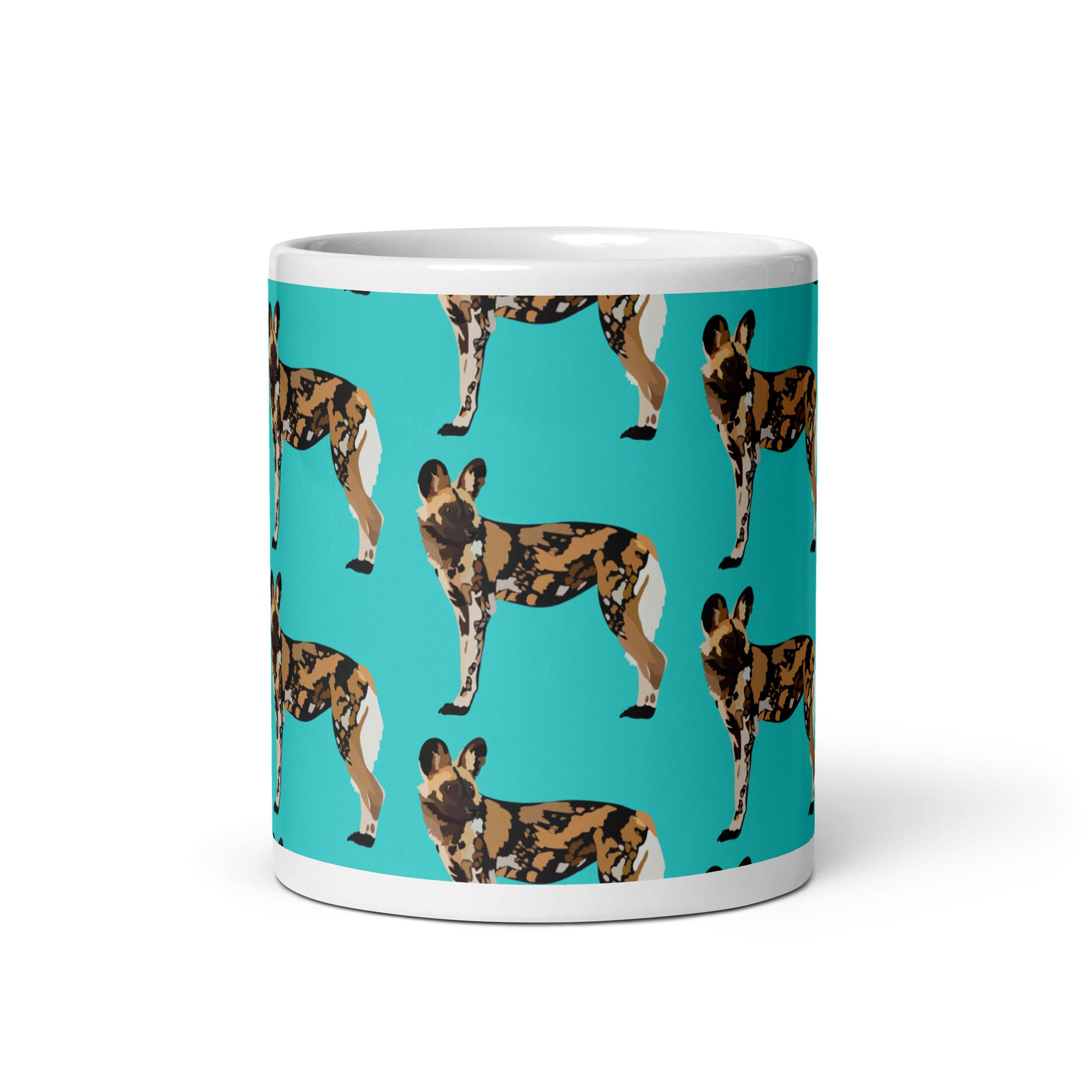 Painted Dog Mug – Wildlife & Nature Lover 11 oz Coffee Mug