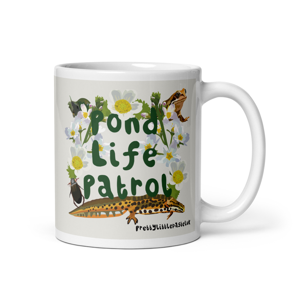 Pond Life Patrol Mug – Funny Wildlife Coffee Mug | 11 oz Ceramic Nature Mug