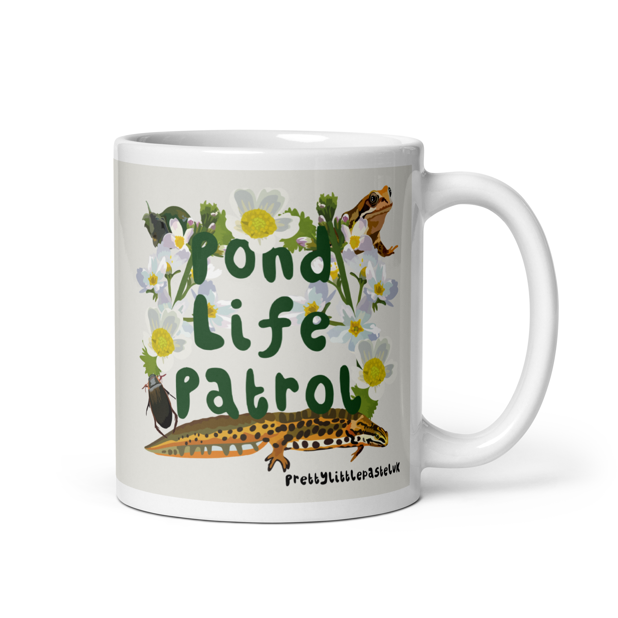 Pond Life Patrol Mug – Funny Wildlife Coffee Mug | 11 oz Ceramic Nature Mug